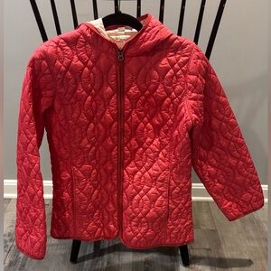 Lands' End Kids Quilted Red Puffer Jacket